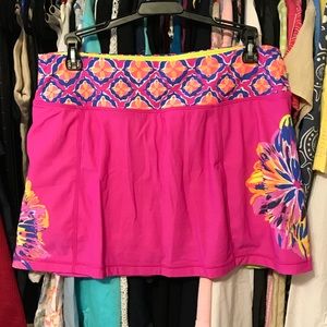 Lilly Pulitzer luxletic skort in berry sangria